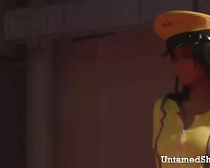 Brunette hardcore, სცენაზე სეხ ვიდეო